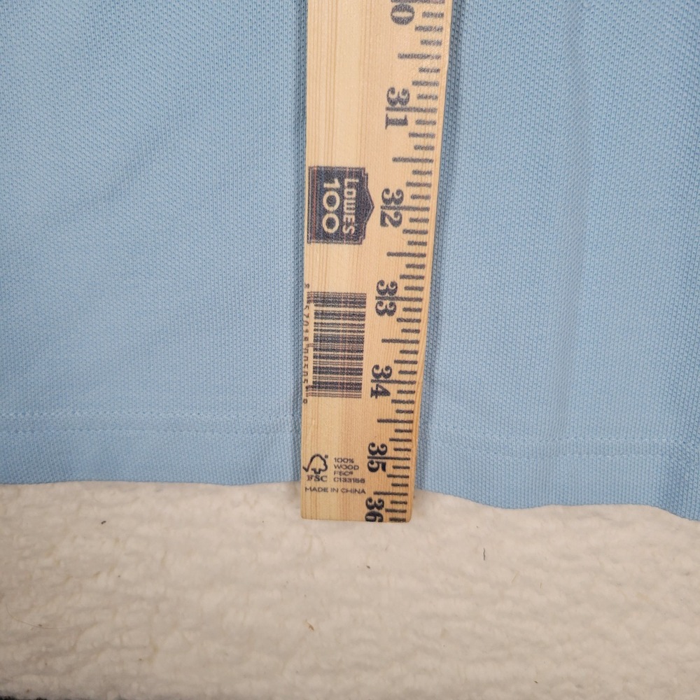 B+T Polo Shirt Mens 4XT Light Blue Short‎ Sleeve Pique Knit Big & Tall Classic - Picture 3 of 12